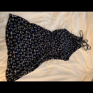 navy anchor dress
